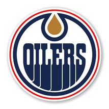 Edmonton Oilers Round Precision Cut Decal / Sticker - £2.60 GBP+