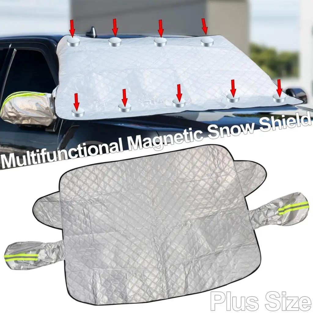 Car Windshield Snow Cover - Outdoor Waterproof Protector for Winter, Fits Most - £17.21 GBP