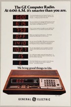 1980 Magazine Print Ad GE General Electric Computer Radio Alarm Clocks  - £12.40 GBP