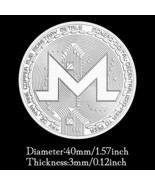 Monero Crypto Coin Silver Plated Souvenirs and Gifts Commemorative Coin - $13.70 CAD