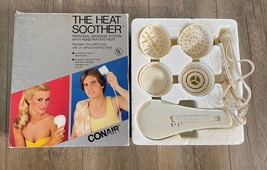 Conair The Heat Soother Massager DH30 With Attachments & Original Box Vintage - $25.00