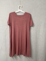 Love Cameron Women&#39;s Short Sleeve Casual Soft Jersey Dress Mauve - Size M - £3.95 GBP