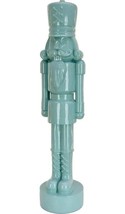 Resin Christmas Themed Nut Cracker 24&quot;H Icy Blue HGTV National Tree Company - £31.50 GBP