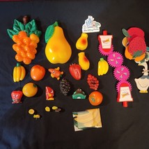 Vintage Refrigerator Magnets Lot Fruit one Disney, Sonic and more - £13.89 GBP