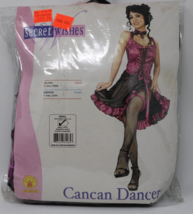 Secret Wishes Cancan Dancer Halloween Costume Adult Size Small Dress Siz... - £23.71 GBP