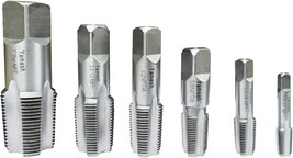 Npt Pipe Tap Set 6-Piece Npt Pipe Tap Repair Kit, Carbon Steel, Essentia... - $35.94
