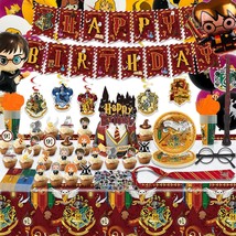 Magical Wizard Birthday Party Supplies 172Pcs Birthday Party Decorations... - £63.17 GBP