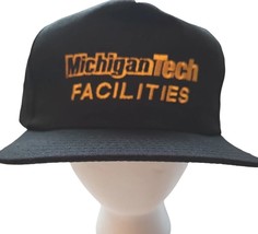 Michigan Tech Facilities Adjustable Snap Back Baseball Style Cap Hat Vin... - £18.80 GBP