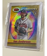 2021 Topps Finest flashbacks Gold Refractor /50 Ian Anderson Rookie Card - £14.15 GBP