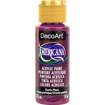 DecoArt, Poetic Plum, Americana Acrylic Paint, 2 oz. - $4.51