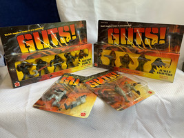 1986 Mattel "GUTS!" Action Figure Toy Lot in Factory Sealed Packaging UNPUNCHED - $49.45