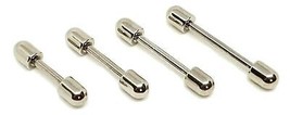 Piercing Barrel Estremità del tamburo 16g (1.2mm) Titanium Bar g23 Pierc... - £9.09 GBP+