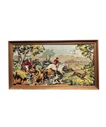 Vintage SEG de Paris Needlepoint Tapestry: Framed French Hunting Scene, ... - $6,313.78 MXN