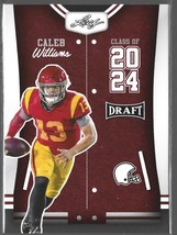 2023 Leaf Draft Football- Caleb Williams- CLASS OF 2024 # 77 - £3.19 GBP