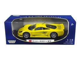 Saleen S7 Yellow 1/18 Diecast Model Car by Motormax - £51.56 GBP