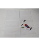 Dragon Valley Korea Embroidered Handkerchief Hankie Skier - $8.95