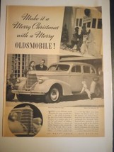 1938 14X10 Make It A Merry Christmas With A Merry Oldsmobile Print Ad 5A - £21.23 GBP