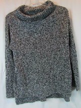 NWT American Rag Mock Neck Black White Tight Knit Small Sweater Org $49.50 - £20.44 GBP