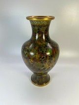 Vintage Cloisonné Vase Chinese Marked 9 1/4&quot; Tall  Exc. Cond. - £30.87 GBP