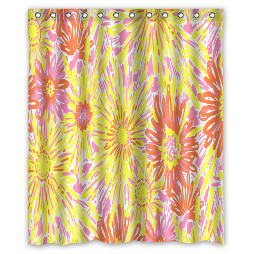 14 Pattern Lilly Pulitzer Custom Waterproof Polyester Shower Curtain 4 Size Item image 13