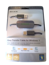 Belkin Easy Transfer Cable For Windows 7, 8 ft 2.4 m USB 2.0 Open Back - $12.86