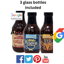 Burman s  memphis  kansas city  texas bbq sauces  14 oz glass bottles  1 each thumb200