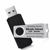 125 old books - RHODE ISLAND -  History &amp; Genealogy - USB Flash Drive - £8.80 GBP