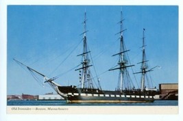 Color Postcard Of The U.S.F. Constitution Old Ironsides Boston Naval Shipyard - £12.17 GBP