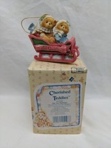 Cherished Teddies 1994 Our 1st Christmas Bundled Up For The Holidays Ornament  - £14.00 GBP