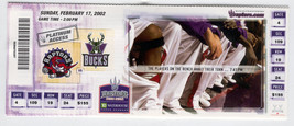 Toronto Raptors Vs Milwaukee Bucks 2002 Full Ticket Stub Nba The North Collectib - £6.93 GBP