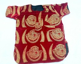 Kid&#39;s 4 Pcs Traditional Lion Head Isiagu  Short Sleeve Velvet Top Size 6/6x - £104.71 GBP