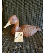 Collectble Handcrafted Vtg Canvasback #115 Decoy Dr JC Huber - $37.39