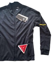 Adidas Women’s Climalite Full Zip Track Jacket Black Yellow Stripe Size S NWT image 3