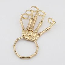 Hapiship Women Fashion 3 Style Halloween Hand   Skeleton Elastic Bracelet Bangle - £18.39 GBP