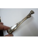 Antique French 950 Silver Marked Minerve Paw Sugar Tongs, Fleur de Lis, ... - $112.29 CAD