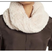 LA FIORENTINA Faux Fur Shaggy Infinity Scarf, Beige, LUXURIOUS, NWT - $59.00
