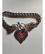 Ohio State University Heart/Plaid Bracelet - $24.11 CAD