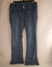 Amethyst Distressed Whiskered Low Rise Stretch Bootcut Jeans Size 9 - $20.47 CAD