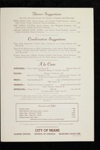 Vintage Paper Advertising MENU Restaurant ILLINOIS CENTRAL Railroad CITY... - $11.02