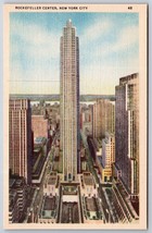 Metropolitan Center New York City NY NYC UNP Unused Linen Postcard H15 - £2.34 GBP
