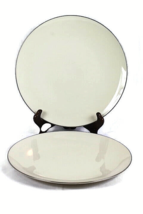 Lenox Olympia PL Set of 2 Round Dinner Plates Fine China X-303P 10&quot; - £20.89 GBP