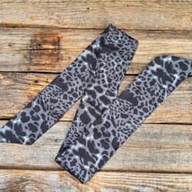 Black Leopard Western Skinny Cowgirl Mini Wild Rag Scarf Necktie  - $18.81