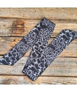 Black Leopard Western Skinny Cowgirl Mini Wild Rag Scarf Necktie  - $26.38 CAD