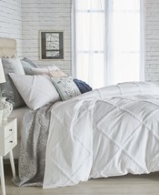 Peri Home Chenille Lattice Comforter Set Size Twin Color White - £159.87 GBP