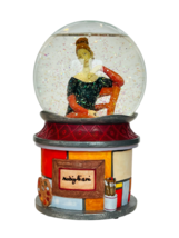 Jean Hebuterne 1918 Snow Globe Water Ball Music box ballerina art figurine vtg - £66.19 GBP