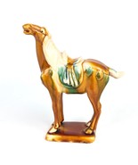 Chinese Sancai Glazed Tang Dynasty Style War Horse Flambe Drip Glaze Fig... - £34.51 GBP