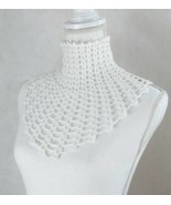 Collar, Crochet,Knit,Lace, Rose, Cover up, Turtleneck, Necklace, Gift, C... - $31.24 CAD