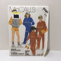 McCall&#39;s 2081 Size 12-14 Boys&#39; Girls&#39; Jacket Sweatshirt Pants Shorts - £10.12 GBP