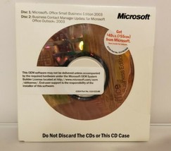 Microsoft Office Small Business Edition 2003 &amp; BCM w/ Product Key - $18.99