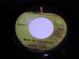 Ringo Starr Back Off Boogaloo 45 Rpm Record Vinyl Apple Label 1849 Vintage  - £9.47 GBP